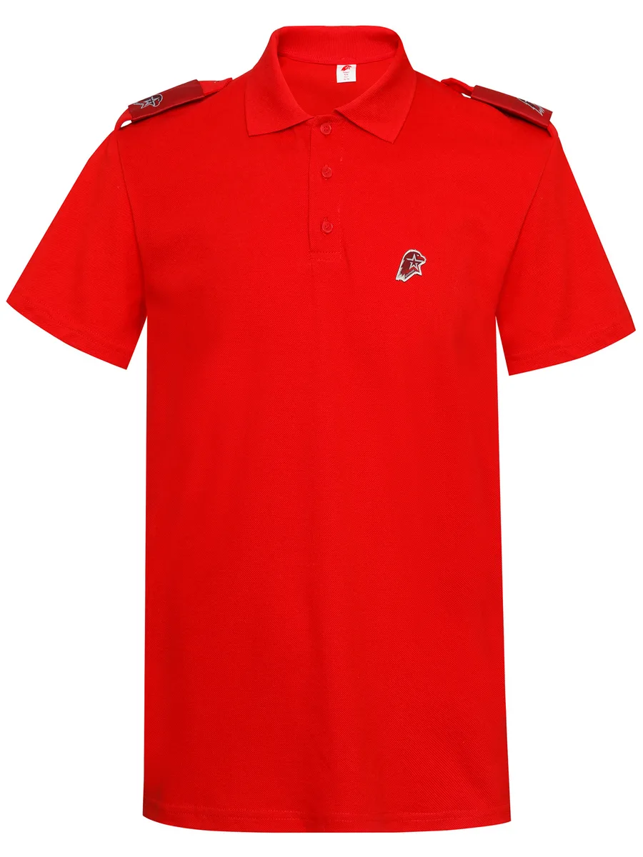 Рубашка "Поло" с коротким рукавом, красная