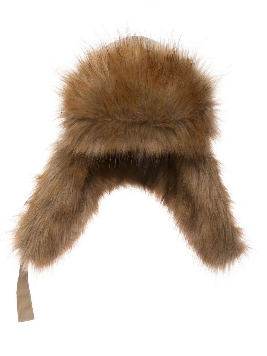Шапка-ушанка с мехом