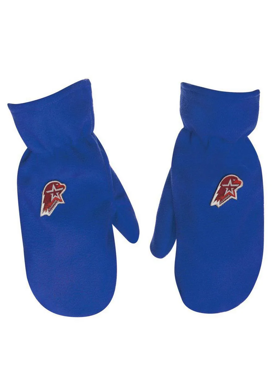 Рукавицы флисовые синие