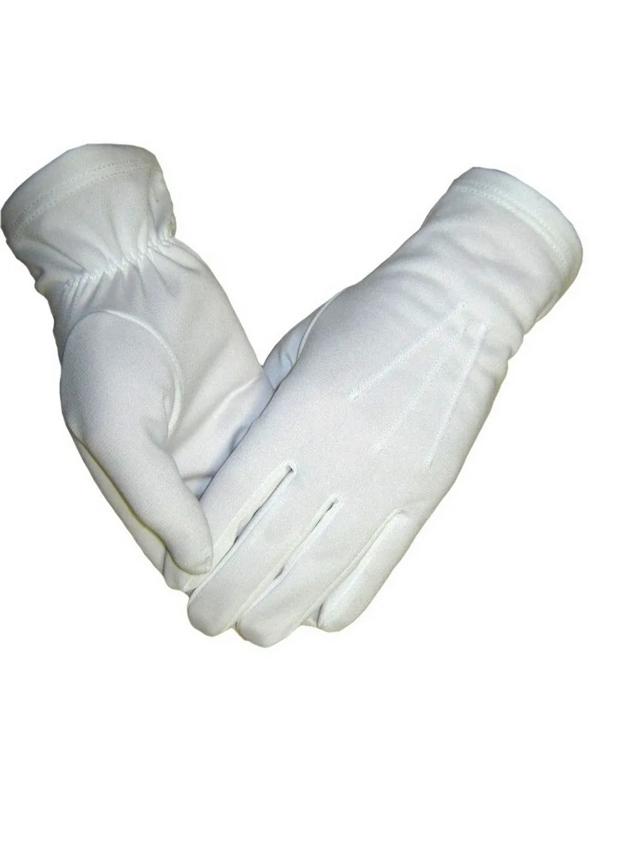 Перчатки парадные белые
